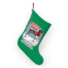Load image into Gallery viewer, Bluetick Coonhound Best In Snow Christmas Stockings