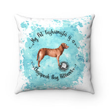 Load image into Gallery viewer, Chesapeake Bay Retriever Pet Fashionista Square Pillow