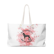 Load image into Gallery viewer, Black and Tan Coonhound Pet Fashionista Weekender Bag