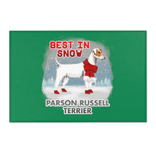 Load image into Gallery viewer, Parson Russell Terrier Best In Snow Area Rug