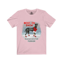 Load image into Gallery viewer, Manchester Terrier Best In Snow Unisex Jersey Short Sleeve Tee