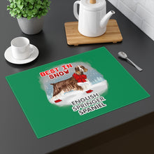 Load image into Gallery viewer, English Springer Spaniel Best In Snow Placemat