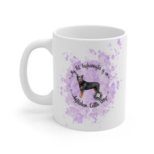 Australian Cattle Dog Pet Fashionista Coffee Mug