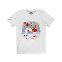 Load image into Gallery viewer, Brittany Best In Snow Unisex Jersey Short Sleeve Tee