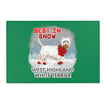 Load image into Gallery viewer, West Highland Terrier Best In Snow Area Rug