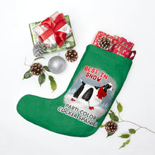 Load image into Gallery viewer, Parti-Color Cocker Spaniel Best In Snow Christmas Stockings