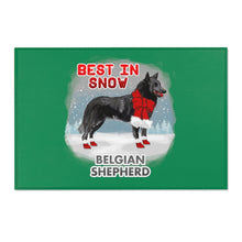 Load image into Gallery viewer, Belgian Shepherd Best In Snow Area Rug