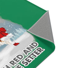 Load image into Gallery viewer, Irish Red and White Setter Best In Snow Area Rug
