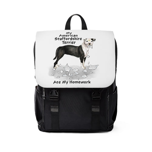 My American Staffordshire Terrier Ate My Homework Backpack