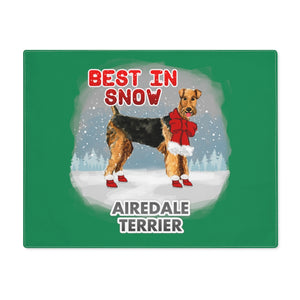 Airedale Terrier Best In Snow Placemat