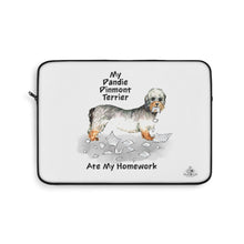 Load image into Gallery viewer, My Dandie Dinmont Terrier Ate My Homework Laptop Sleeve