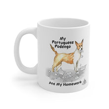 Load image into Gallery viewer, My Portuguese Podengo Pequeno Ate My Homework Mug