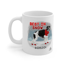 Load image into Gallery viewer, Borzoi Best In Snow Mug