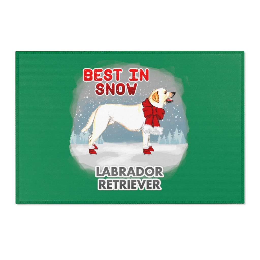 Labrador Retriever Best In Snow Area Rug