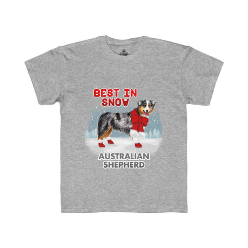 Australian Shepherd Best In Snow Kids Regular Fit Tee