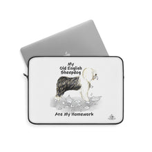 Load image into Gallery viewer, My Old English Sheepdog Ate My Homework Laptop Sleeve