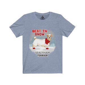 Sealyham Terrier Best In Snow Unisex Jersey Short Sleeve Tee