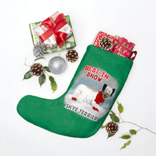 Load image into Gallery viewer, Skye Terrier Best In Snow Christmas Stockings