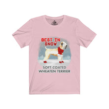 Load image into Gallery viewer, Soft Coated Wheaten Terrier Best In Snow Unisex Jersey Short Sleeve Tee