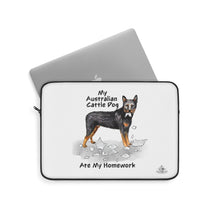 Load image into Gallery viewer, My Australian Cattle Dog Ate My Homework Laptop Sleeve