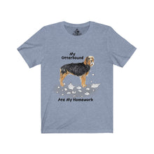 Load image into Gallery viewer, My Otterhound Ate My Homework Unisex Jersey Short Sleeve Tee
