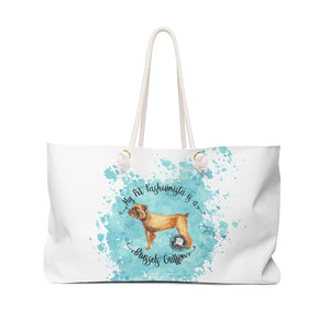Brussels Griffon Pet Fashionista Weekender Bag