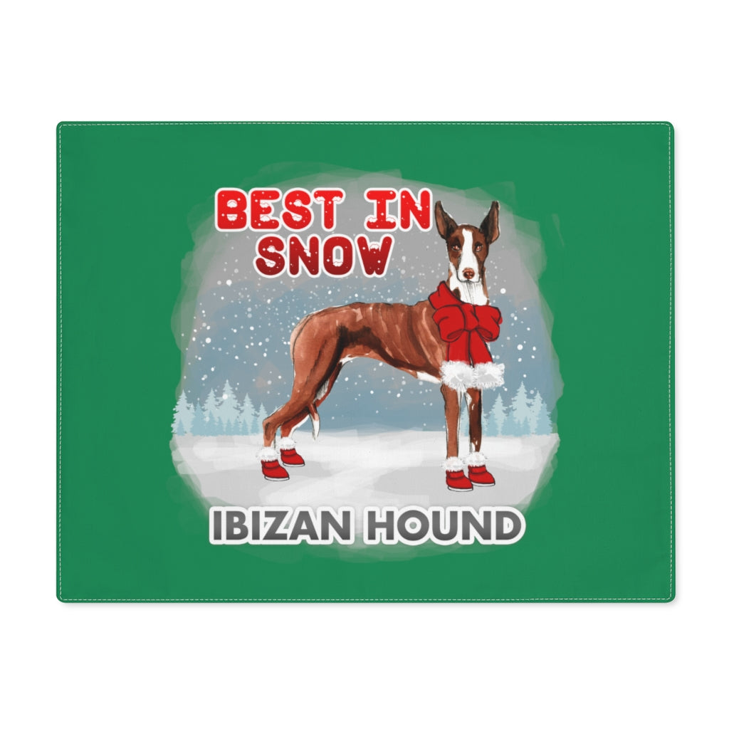 Ibizan Hound Best In Snow Placemat