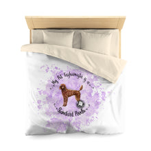 Load image into Gallery viewer, Standard Poodle Pet Fashionista Duvet Cover