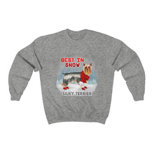 Load image into Gallery viewer, Silky Terrier Best In Snow Heavy Blend™ Crewneck Sweatshirt