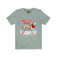 Load image into Gallery viewer, Greyhound Best In Snow Unisex Jersey Short Sleeve Tee