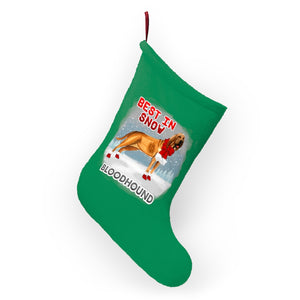 Bloodhound Best In Snow Christmas Stockings