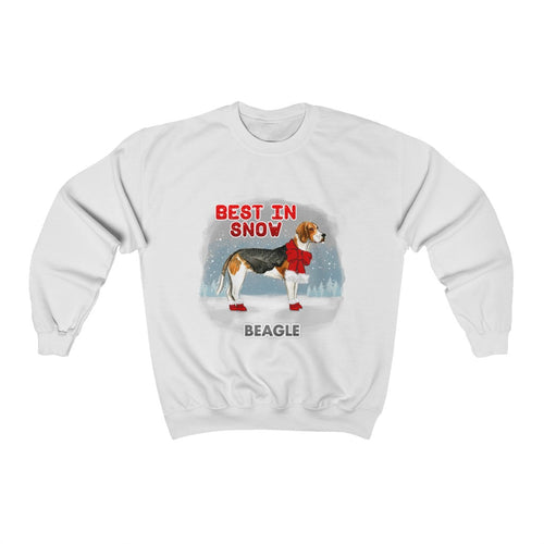 Beagle Best In Snow Heavy Blend™ Crewneck Sweatshirt