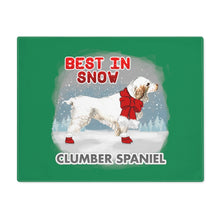 Load image into Gallery viewer, Clumber Spaniel Best In Snow Placemat
