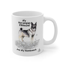 Load image into Gallery viewer, My Norwegian Elkhound Ate My Homework Mug