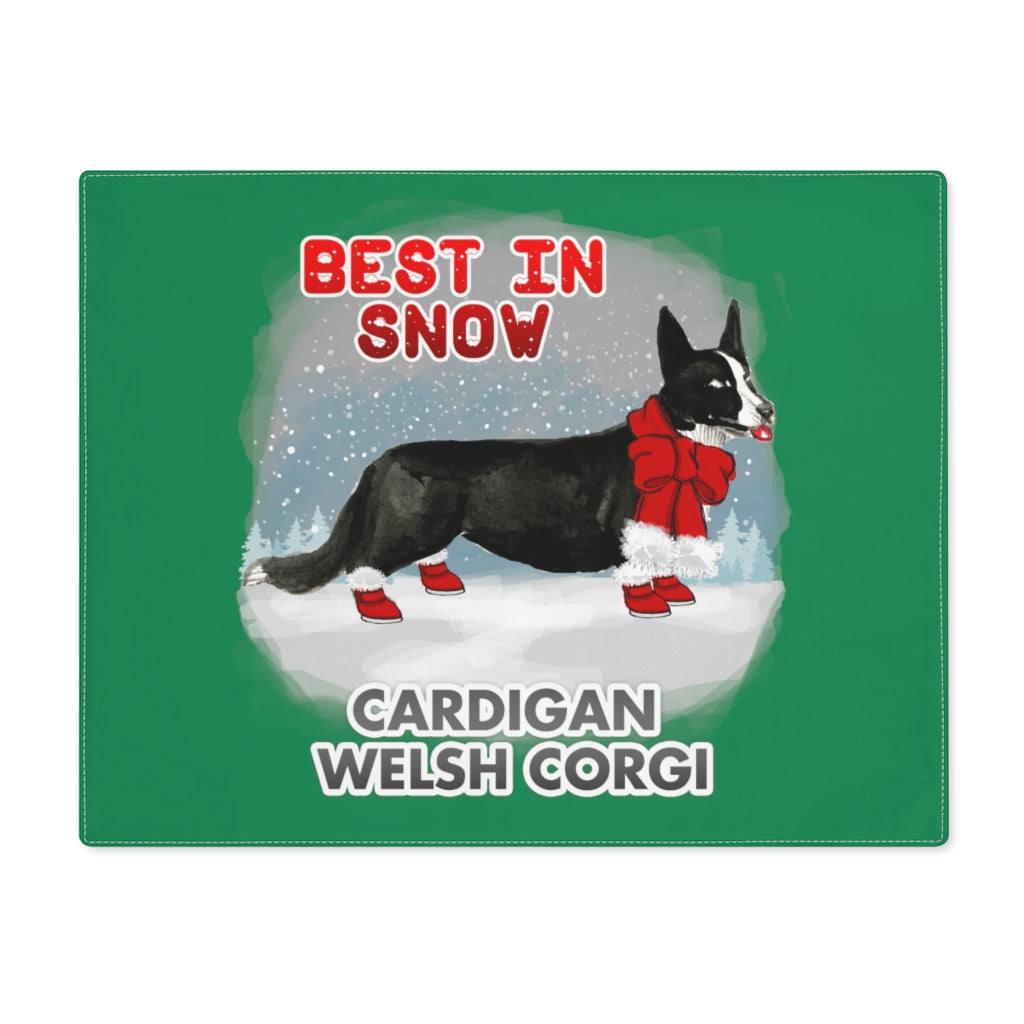 Cardigan Welsh Corgi Best In Snow Placemat