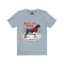 Load image into Gallery viewer, Giant Schnauzer Best In Snow Unisex Jersey Short Sleeve Tee