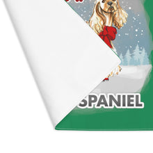 Load image into Gallery viewer, Cocker Spaniel Best In Snow Placemat