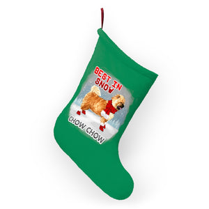 Chow Chow Best In Snow Christmas Stockings
