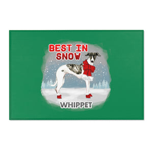 Whippet Best In Snow Area Rug