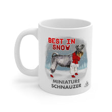 Load image into Gallery viewer, Miniature Schnauzer Best In Snow Mug