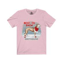 Load image into Gallery viewer, Greyhound Best In Snow Unisex Jersey Short Sleeve Tee