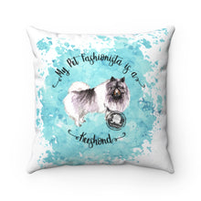 Load image into Gallery viewer, Keeshond Pet Fashionista Square Pillow