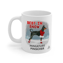 Load image into Gallery viewer, Miniature Pinscher Best In Snow Mug