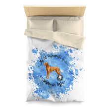 Load image into Gallery viewer, Wirehaired Vizsla Pet Fashionista Duvet Cover