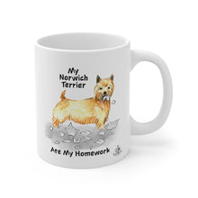 Load image into Gallery viewer, My Norwich Terrier Ate My Homework Mug
