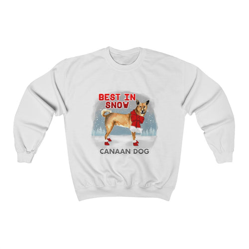 Canaan Dog Best In Snow Heavy Blend™ Crewneck Sweatshirt