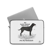 Load image into Gallery viewer, My Curly Coated Retriever Ate My Homework Laptop Sleeve