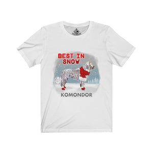 Komondor Best In Snow Unisex Jersey Short Sleeve Tee