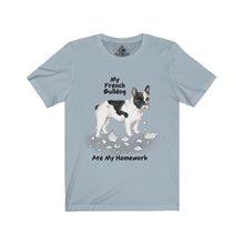 Load image into Gallery viewer, My French Bulldog Ate My Homework Unisex Jersey Short Sleeve Tee