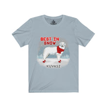 Load image into Gallery viewer, Kuvasz Best In Snow Unisex Jersey Short Sleeve Tee